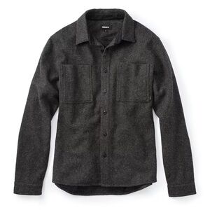 Finisterre Orbis Shirt | Charcoal | Wool Blend | Huckberry